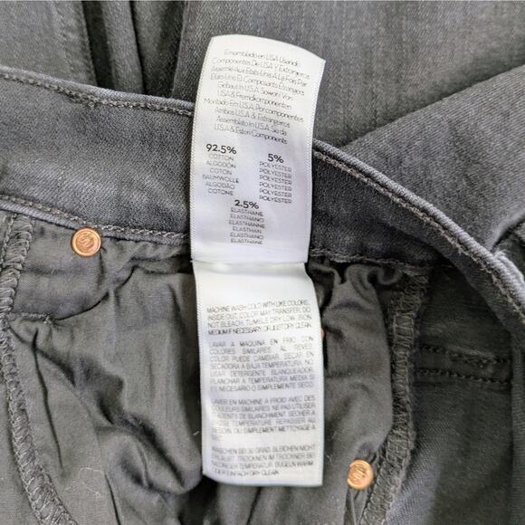 Mother Jeans Cha Cha Fray Women 29 Black Not Guilty Raw Hem 1113-180 Flare - Picture 11 of 13